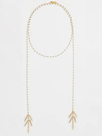 Isabel Marant Scarf Necklace In Blue