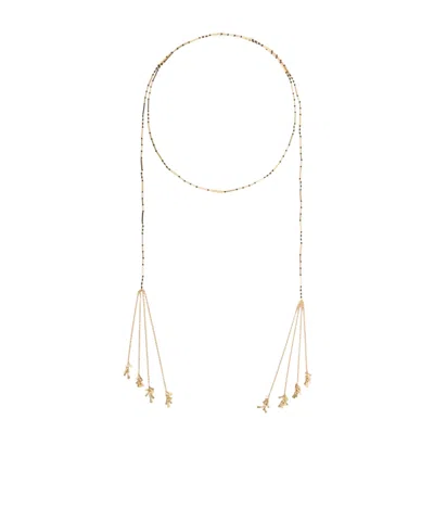 Isabel Marant Scarf Necklace In Yellow