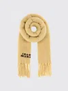 Isabel Marant Firny Fringed Embroidered Alpaca-blend Scarf In Brown