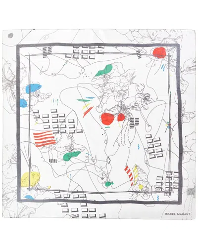 Isabel Marant Scarfili Silk Scarf In Multi