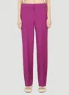 Isabel Marant High-waisted Tailored Trousers In Purple