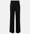Isabel Marant Trousers With Belt Loops And Satin Trim In Black