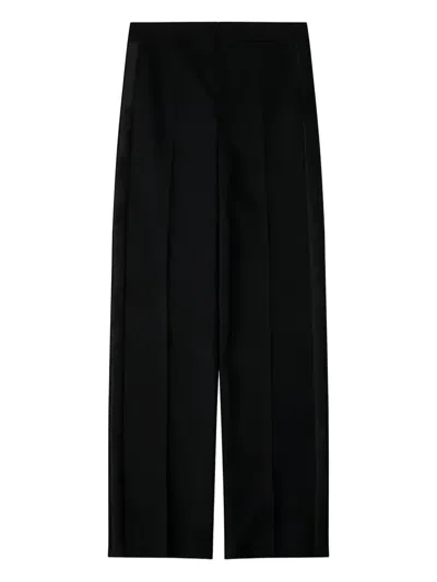 Isabel Marant Scarly Satin Trousers In Black