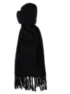 Isabel Marant Firny Scarf With Fringes In Black