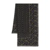 Isabel Marant Luana Abstract-print Scarf In Black/yellow