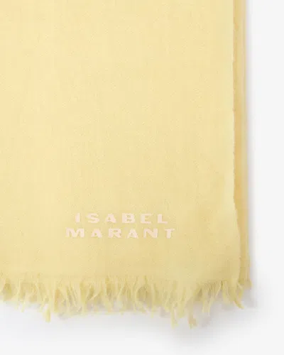 Isabel Marant Alette Scarf In Yellow