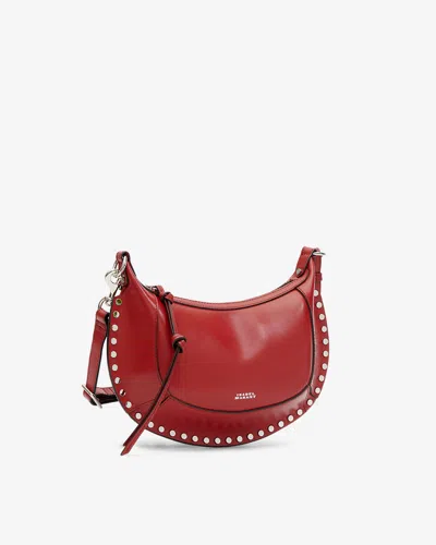 Isabel Marant Oskan Moon Shoulder Bag In Red