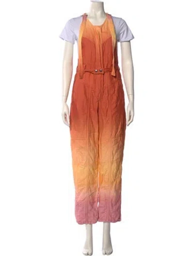 Pre-owned Isabel Marant Scoop Neck Jumpsuit In Orange