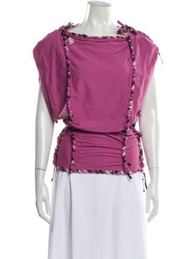 Pre-owned Isabel Marant Scoop Neck Sleeveless Top In Pink