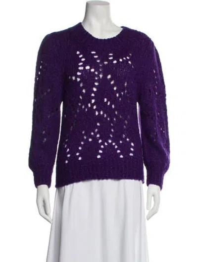 Pre-owned Isabel Marant Scoop Neck Sweater In Purple
