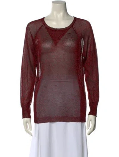 Pre-owned Isabel Marant Scoop Neck Sweater In Red
