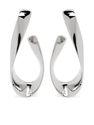 Isabel Marant Sculpted-design Earrings In Silver