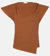 Isabel Marant Sebani Asymmetric Cotton T-shirt