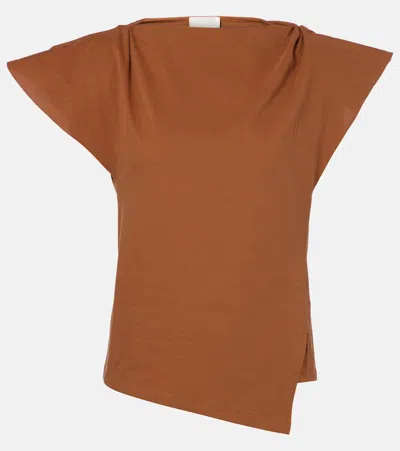 Isabel Marant Sebani Asymmetric Cotton T-shirt