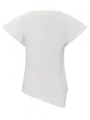 Isabel Marant Sebani White Asymmetrical T-shirt In White