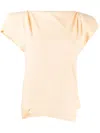 Isabel Marant Sebani Padded Asymmetric T-shirt In Neutrals