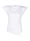 Isabel Marant Sebani White Asymmetrical T-shirt In White