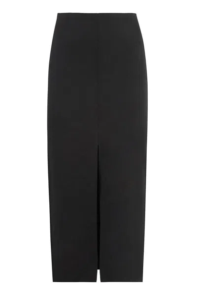 Isabel Marant Secia Cotton Cady Midi Skirt