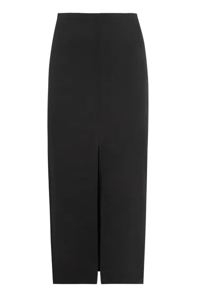 Isabel Marant Women's Secia Cotton Cady Midi Skirt In Black