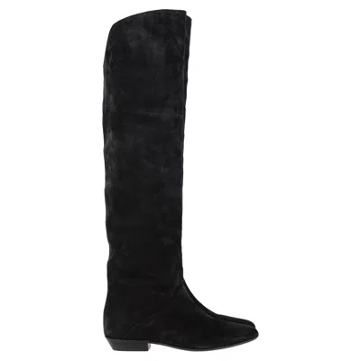 Isabel Marant Seelys Knee-high Boots In Black Suede