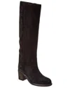 Isabel Marant Seenia Suede Knee-high Boots In Black