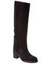 Isabel Marant Seenia Suede Knee-high Boots In Black
