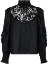 Isabel Marant Long-sleeved Shirt In Black