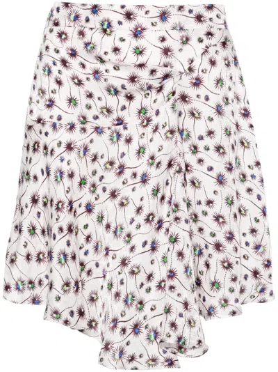 Isabel Marant Selena Mini Skirt In Multicolor