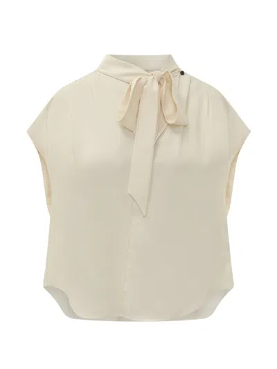 Isabel Marant Selene-gb Pussy-bow Shirt In White