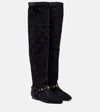 Isabel Marant Overknee-stiefel Selize Aus Veloursleder