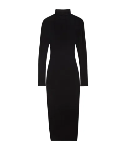 ISABEL MARANT ISABEL MARANT SEMI-SHEER HIGH-NECK LONG-SLEEVED DRESS