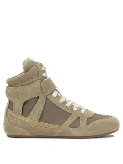 Isabel Marant Senny High-top Suede Sneakers In Gray