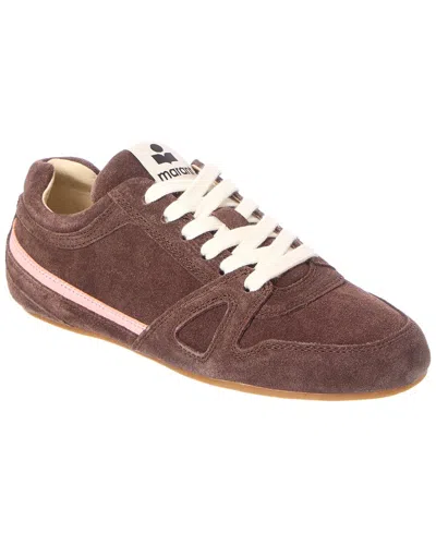 Isabel Marant Senny Low Suede Sneaker In Brown