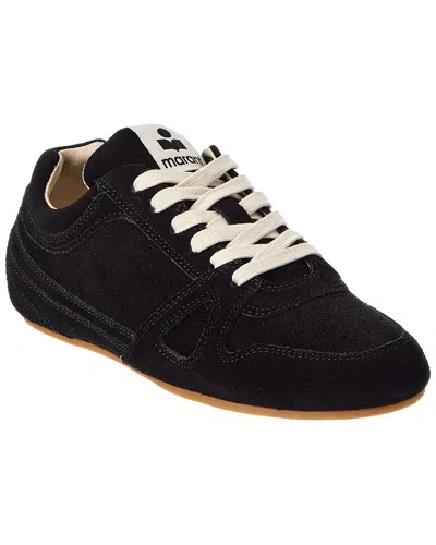 Isabel Marant Senny Suede Sneaker In Black