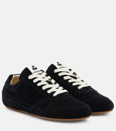 Isabel Marant Senny Suede Sneakers In Black