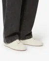 Isabel Marant Calfskin Leather Low-top Sneakers In White