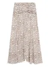 Isabel Marant Sequin-print Midi Skirt In Neutral