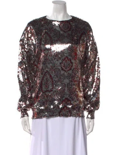 Pre-owned Isabel Marant Sequin Printed Blouse W/ Tags
