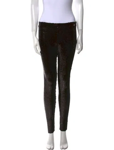 Pre-owned Isabel Marant Sequin Skinny Leg Pants W/ Tags In Black