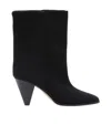 Isabel Marant Sequined Short Boots In Black