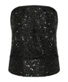 Isabel Marant Sequined Top In Black