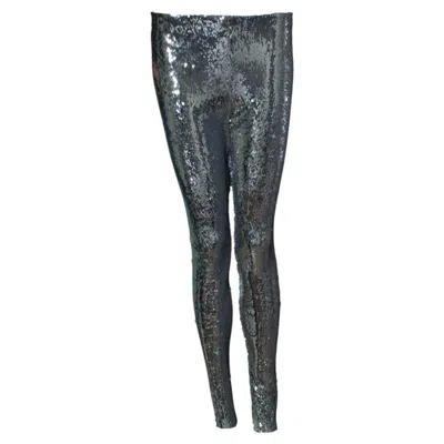 Pre-owned Isabel Marant , Sequinned Metallic Legging In Black