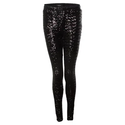 Pre-owned Isabel Marant , Sequinned Pantalon In Black