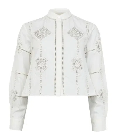 Isabel Marant Serena Long-sleeved Shirt In White