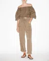 Isabel Marant Serida Pant In Khaki In Green