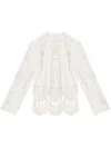 Isabel Marant Severine Macramé Cotton Top In White