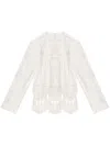 Isabel Marant Severine Macramé Cotton Top In White
