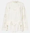 Isabel Marant Severine Macramé Cotton Top In White