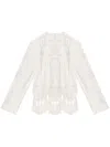 Isabel Marant Severine Macramé Cotton Top In White