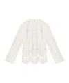 Isabel Marant Severine Macramé Cotton Top In White